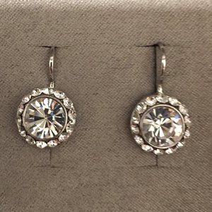 Pierced Rhinestone Dangle Earring
